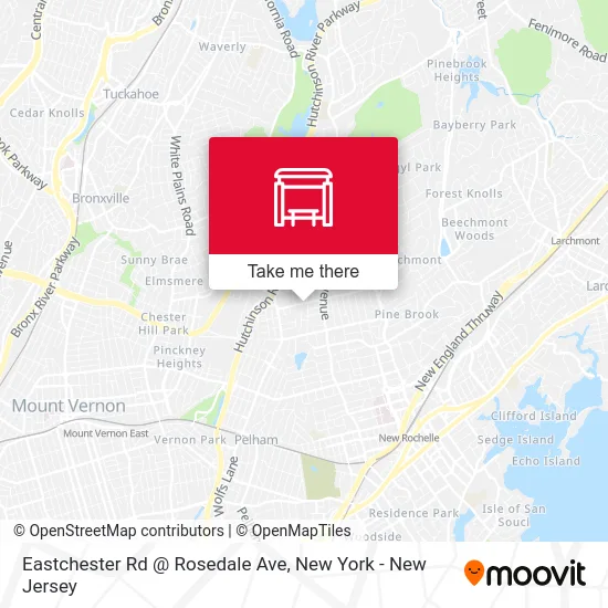 Eastchester Rd @ Rosedale Ave map