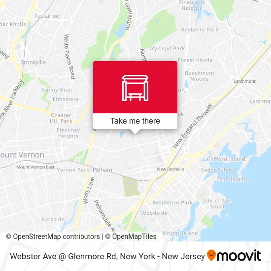Webster Ave @ Glenmore Rd map