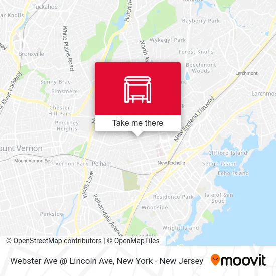 Webster Ave @ Lincoln Ave map