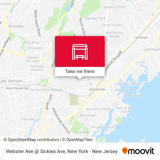 Webster Ave @ Sickles Ave map