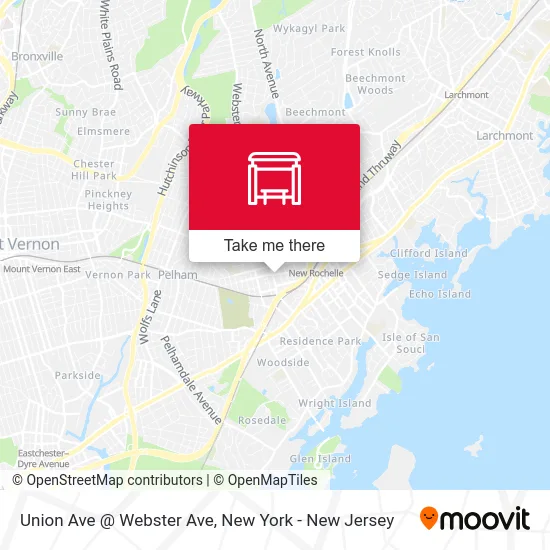 Union Ave @ Webster Ave map