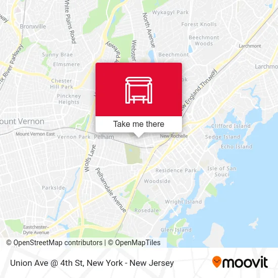 Union Ave @ 4th St map