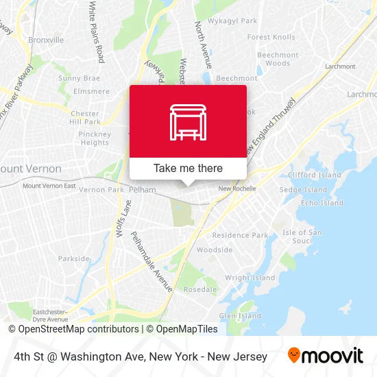 4th St @ Washington Ave map
