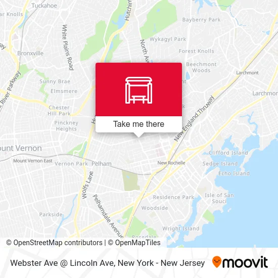 Webster Ave @ Lincoln Ave map