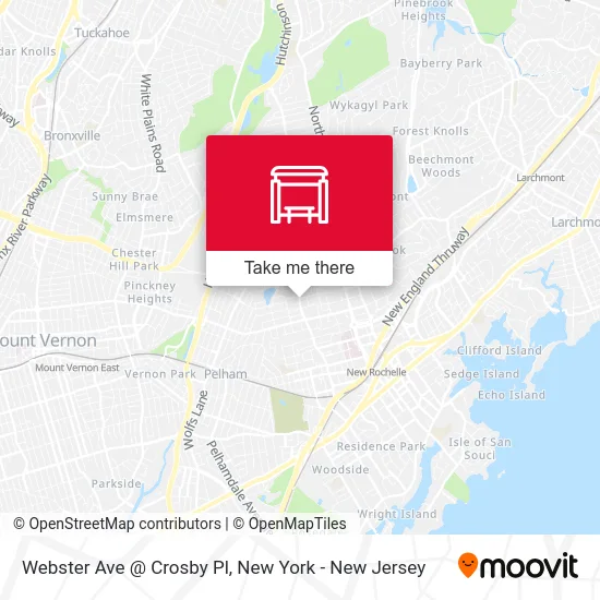 Webster Ave @ Crosby Pl map