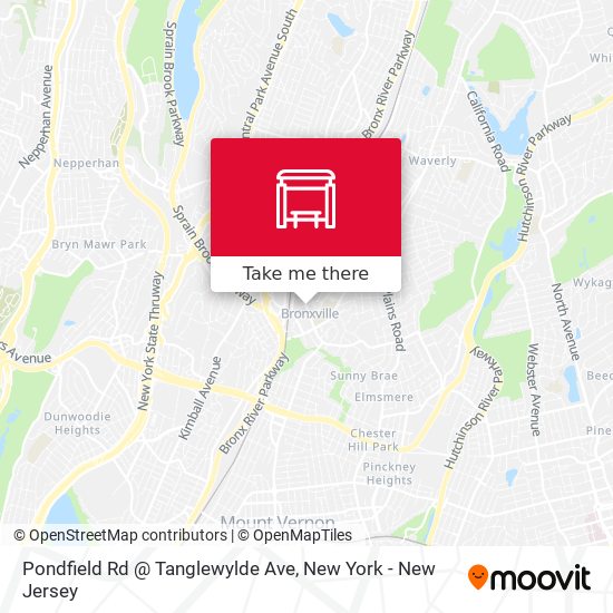 Pondfield Rd @ Tanglewylde Ave map