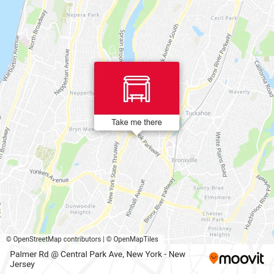 Palmer Rd @ Central Park Ave map