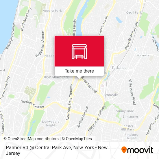 Palmer Rd @ Central Park Ave map