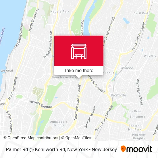 Palmer Rd @ Kenilworth Rd map