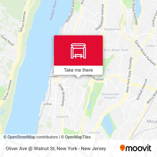 Mapa de Oliver Ave @ Walnut St