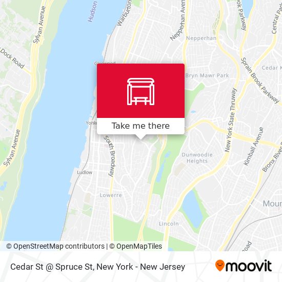 Mapa de Cedar St @ Spruce St