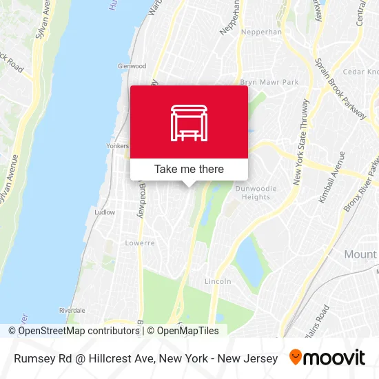 Rumsey Rd @ Hillcrest Ave map