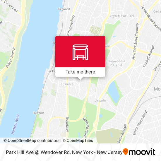 Park Hill Ave @ Wendover Rd map