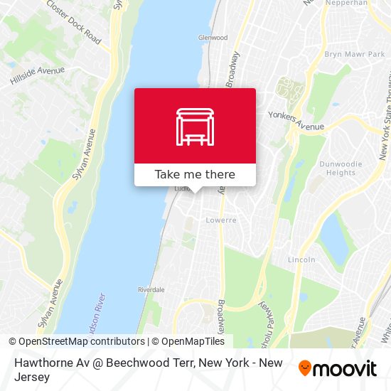 Mapa de Hawthorne Av @ Beechwood Terr