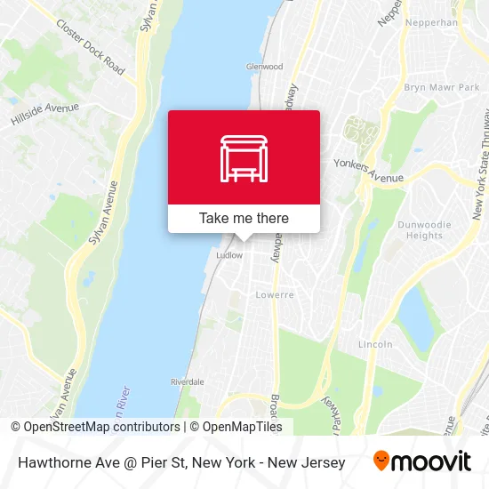 Hawthorne Ave @ Pier St map