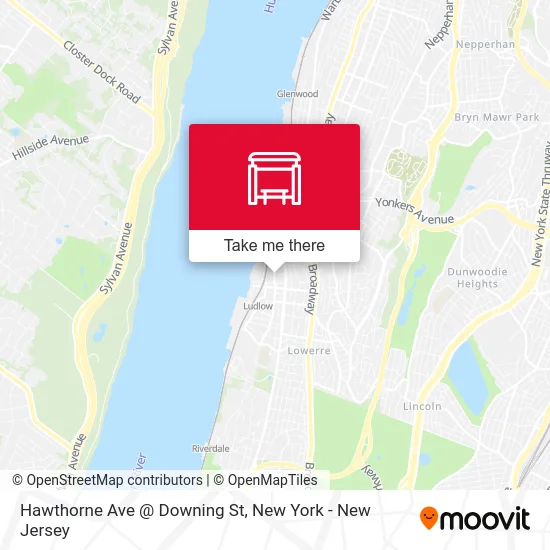Hawthorne Ave @ Downing St map