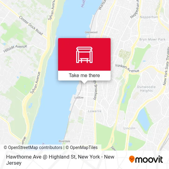 Hawthorne Ave @ Highland St map