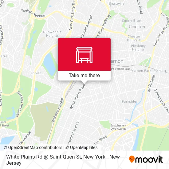 White Plains Rd @ Saint Quen St map