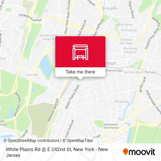 White Plains Rd @ E 242nd St map