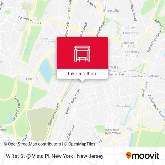 W 1st St @ Vista Pl map