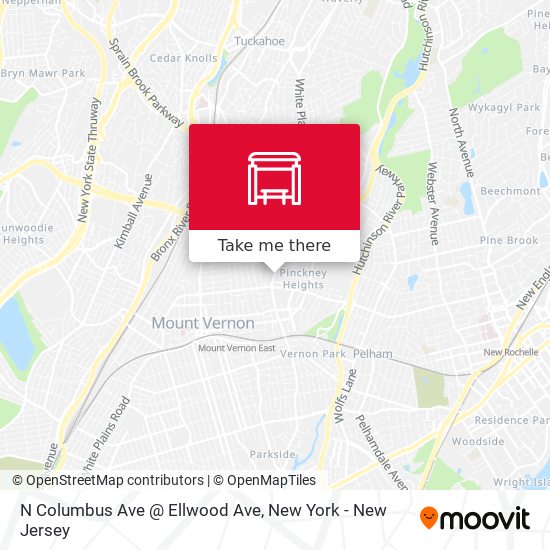 Mapa de N Columbus Ave @ Ellwood Ave