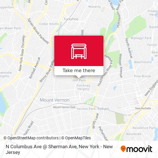 N Columbus Ave @ Sherman Ave map