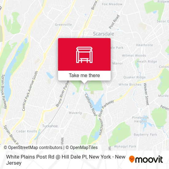 White Plains Post Rd @ Hill Dale Pl map