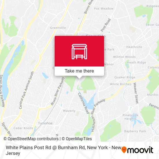 White Plains Post Rd @ Burnham Rd map