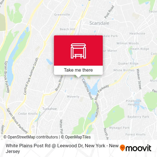 White Plains Post Rd @ Leewood Dr map