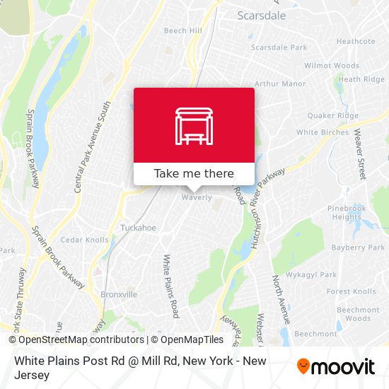 White Plains Post Rd @ Mill Rd map