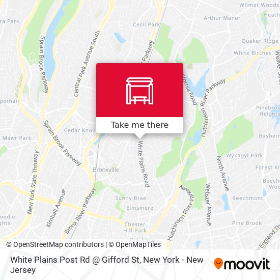 Mapa de White Plains Post Rd @ Gifford St