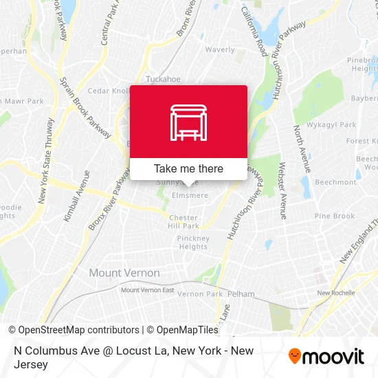 N Columbus Ave @ Locust La map