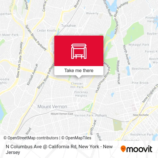 N Columbus Ave @ California Rd map