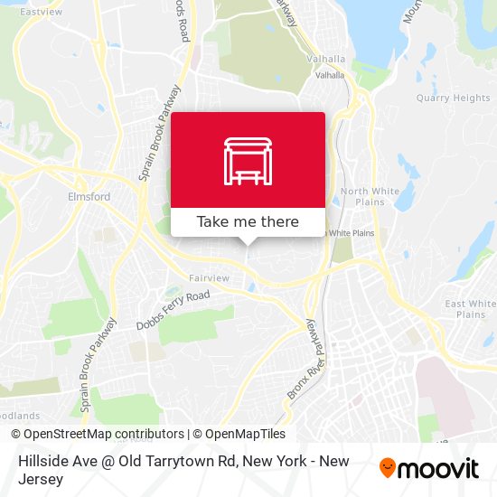 Mapa de Hillside Ave @ Old Tarrytown Rd