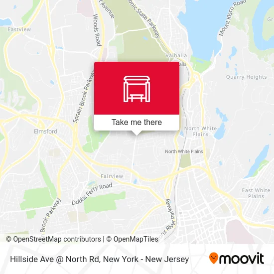 Hillside Ave @ North Rd map