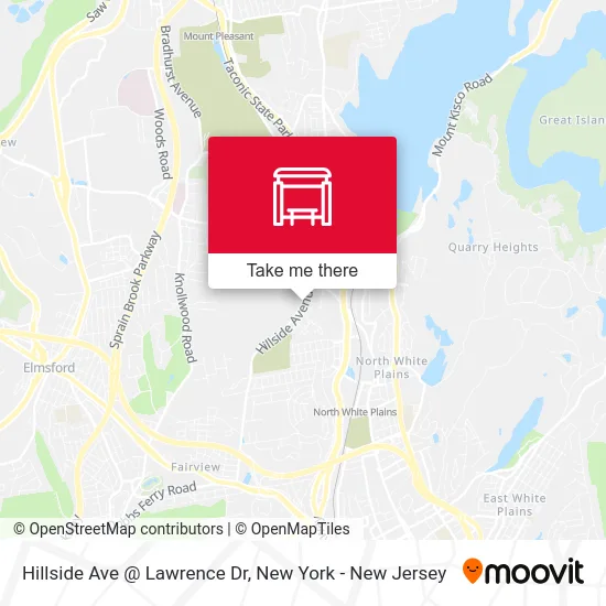 Hillside Ave @ Lawrence Dr map