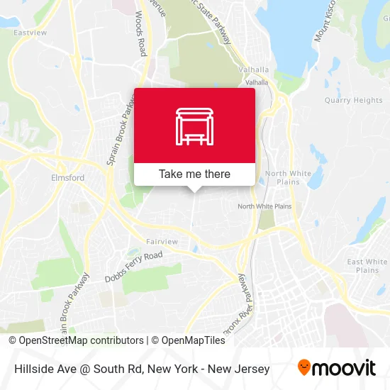 Hillside Ave @ South Rd map