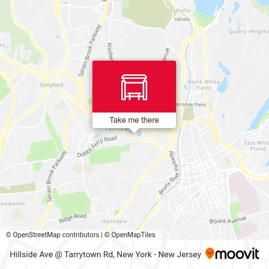 Hillside Ave @ Tarrytown Rd map