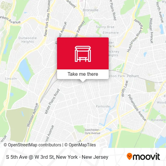 S 5th Ave @ W 3rd St map