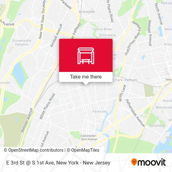 E 3rd St @ S 1st Ave map