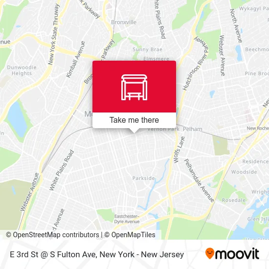 E 3rd St @ S Fulton Ave map