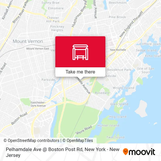 Pelhamdale Ave @ Boston Post Rd map