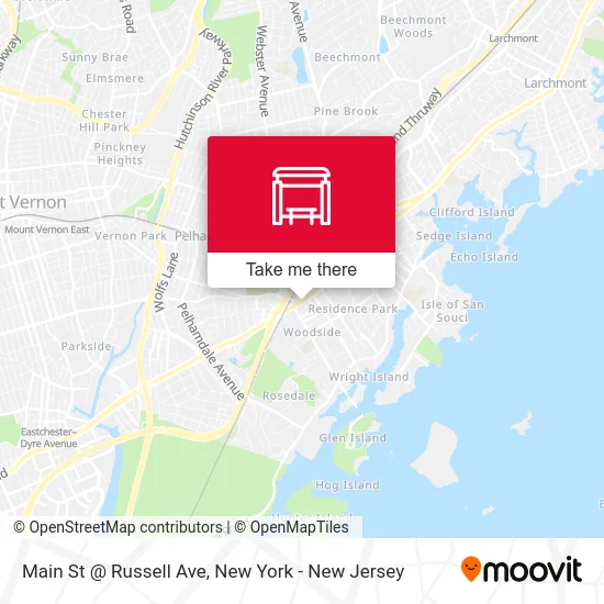 Main St @ Russell Ave map