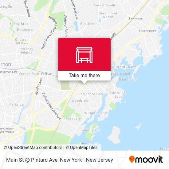 Main St @ Pintard Ave map