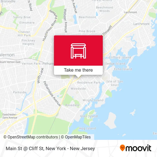 Main St @ Cliff St map