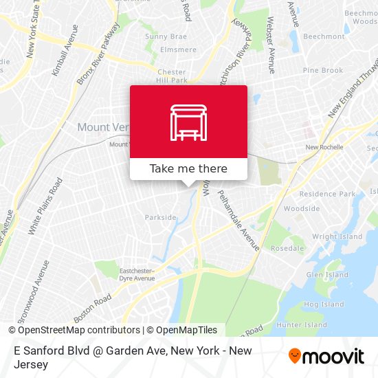 Mapa de E Sanford Blvd @ Garden Ave