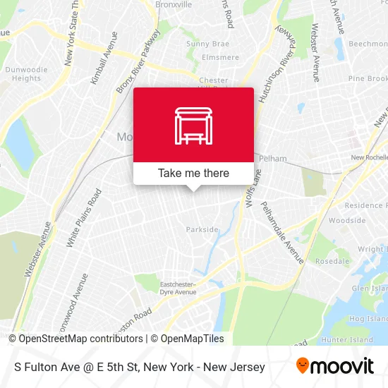 S Fulton Ave @ E 5th St map