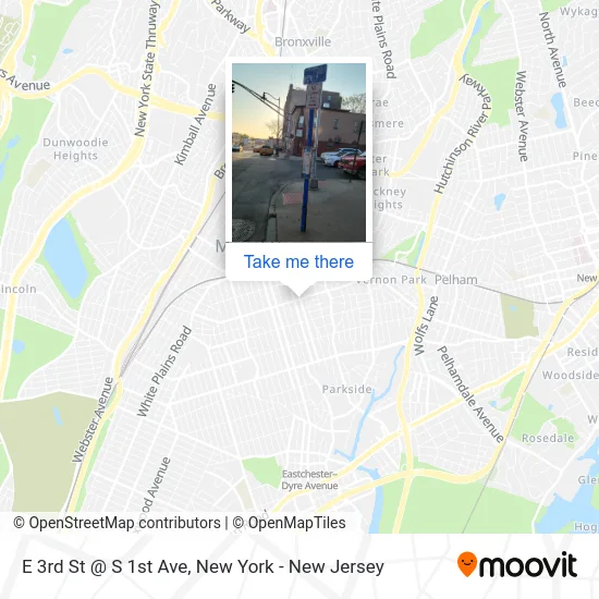 E 3rd St @ S 1st Ave map