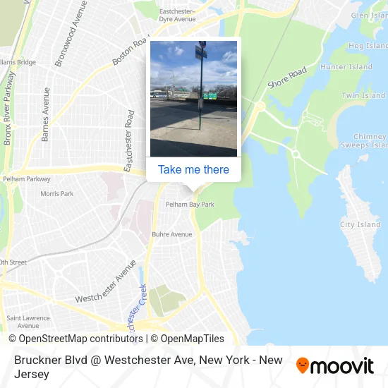 Bruckner Blvd @ Westchester Ave map
