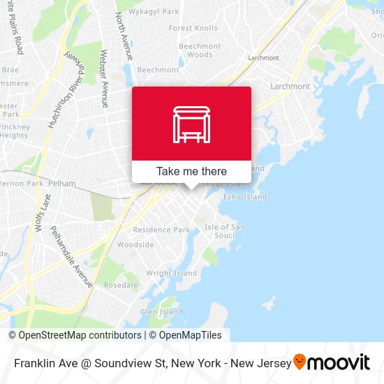 Franklin Ave @ Soundview St map